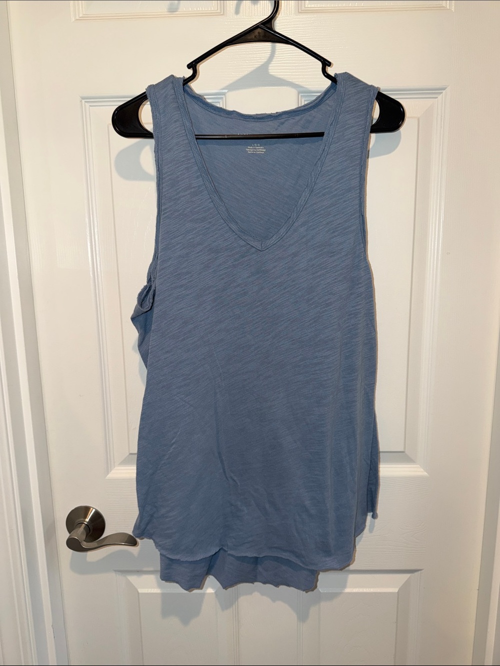 American Eagle Outfitters Light Blue V-Neck Tank Top